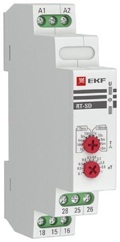Реле времени на DIN-рейку EKF PROxima RT-SD "звезда-треугольник" 0,1сек.–24сут. 8А 24-230В картинка